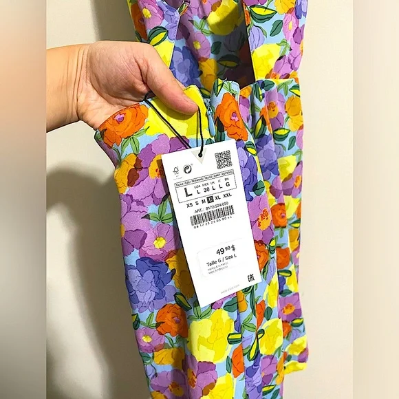 ZARA FLORAL ROMPER - Picture 7 of 7